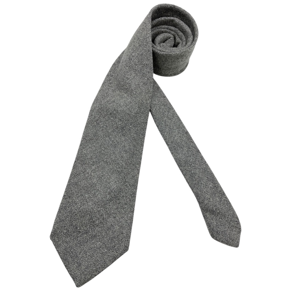 CHURCH’S Solid Gray Cashmere Blend LUXURY Tie ITALY